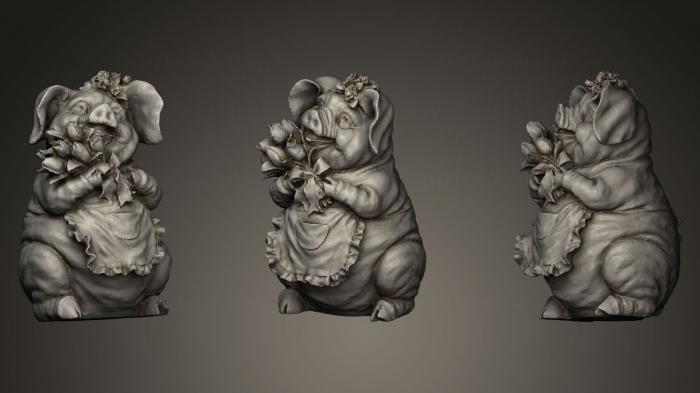 Animal figurines (STKJ_0271) 3D model for CNC machine